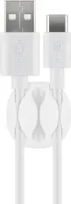 Självhäftande kabelhållare 3x vit 4-pack @ electrokit