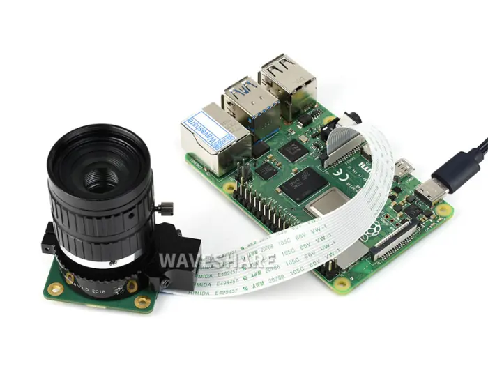 25 mm tele-lins för Raspberry Pi kameror C-fäste @ electrokit (5 av 6)