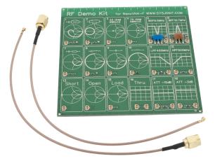 RF Testkort f&ouml;r VNA @ electrokit