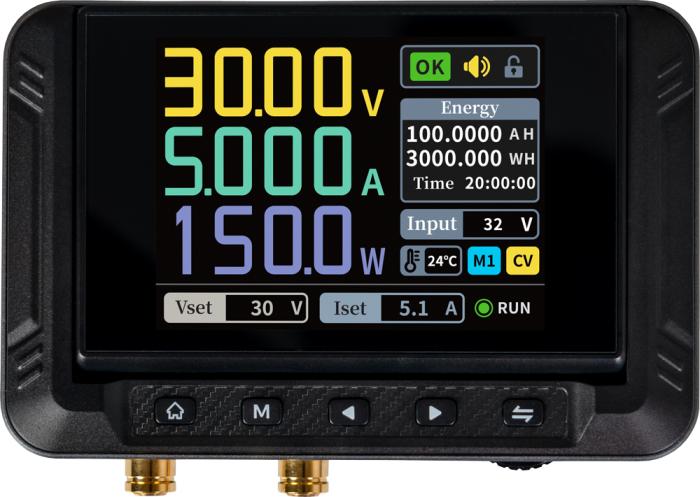 Programmerbar strömförsörjning USB-C 0-30V 0-5A 150W @ electrokit (2 av 4)
