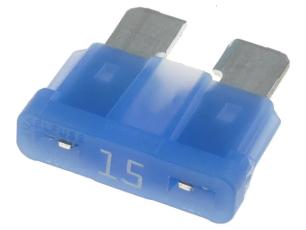Flatsäkring 15A 32VDC - MIDI ATO ATC blå @ electrokit