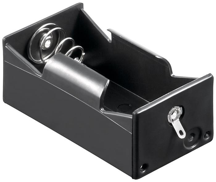Batterihållare 1x D lödanslutning @ electrokit (1 av 1)