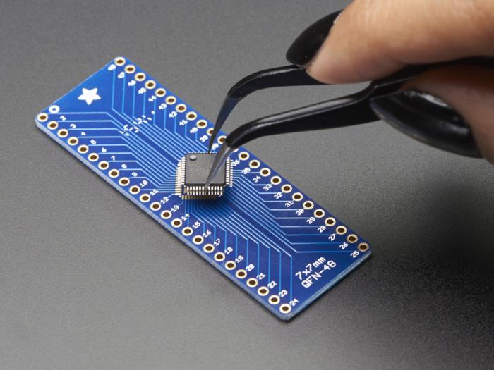 Adapter card QFN-48 / TQFP-48 - DIP-48 @ electrokit (3 of 3)