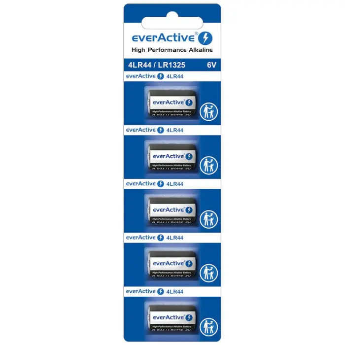 4LR44 alkaline battery 6V everActive 5-pack @ electrokit (1 of 1)