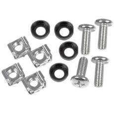 19" rack bolt, cage nut and washer 4-pack @ electrokit