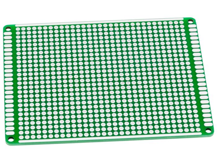 Experimentkort 1-hål 70x90mm genompläterade hål @ electrokit (2 av 2)