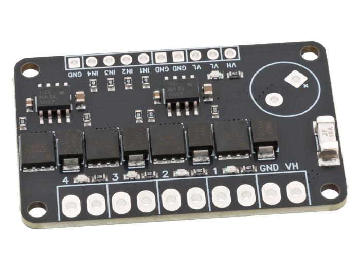 MOSFET Drivkort 4-kan 50V 10A @ electrokit (2 av 8)