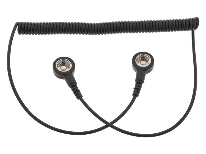 Jordkabel ESD-knapp hona x2 1Mohm 1.8m @ electrokit (1 av 1)