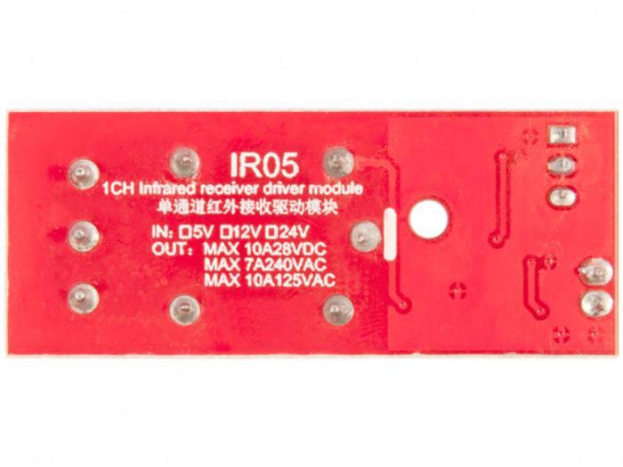 Reläkort 12V med fjärrkontroll IR @ electrokit (3 av 3)