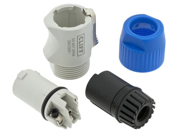 Power twist hona 3-pol 16A 250VAC grå @ electrokit (3 av 3)