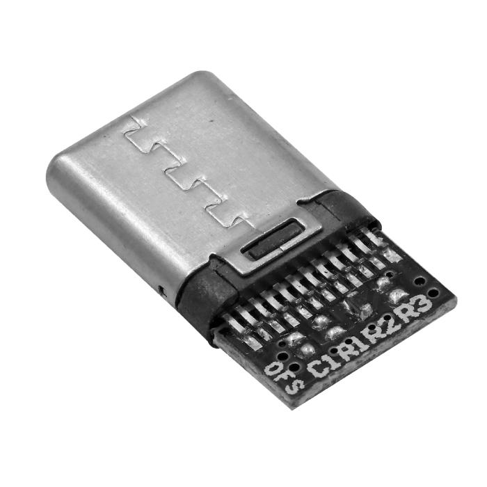 USB-C hane monterad på kort för USB2.0 @ electrokit (3 av 3)