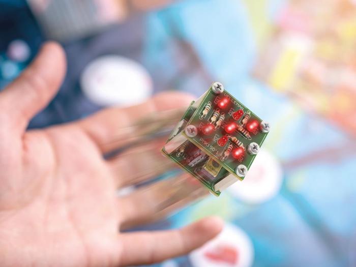 Elektronisk tärning, skak-aktiverad - byggsats @ electrokit (2 av 5)
