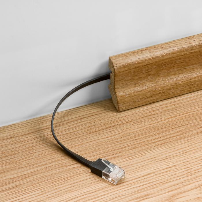 UTP Cat6 flat nätverkskabel 7m vit Cu @ electrokit (4 av 4)
