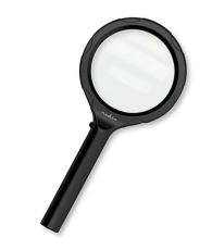 F&ouml;rstoringsglas &oslash;90mm med belysning @ electrokit