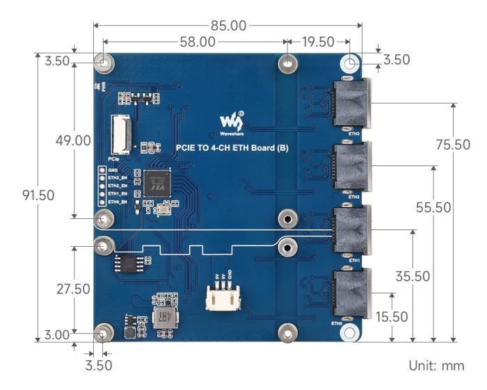 4-port NIC 2.5GB Ethernet for Raspberry Pi 5 @ electrokit (8 of 10)