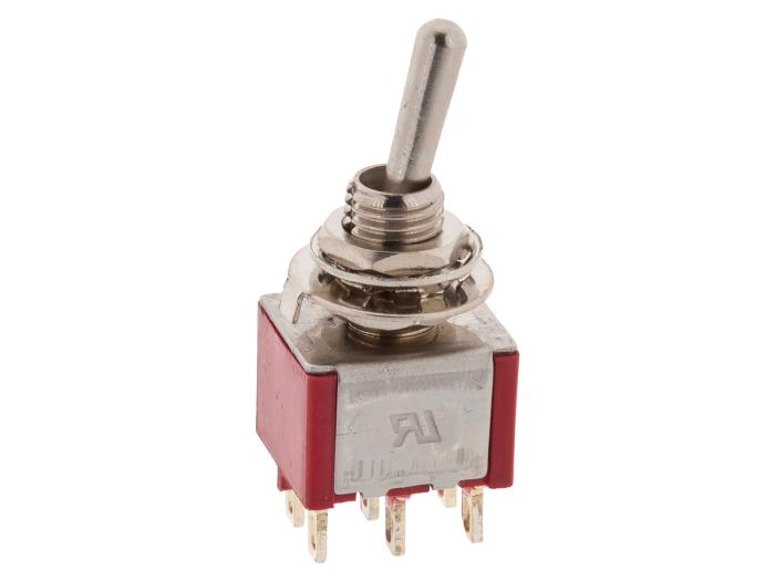 Toggle switch 2-p on-(on) solder lugs @ electrokit (1 of 2)