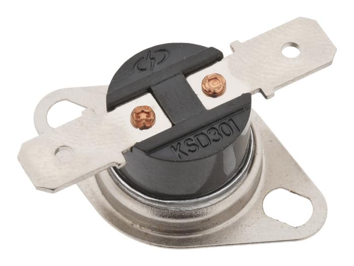 Bimetalltermostat 120(105)°C NC 10A 250VAC @ electrokit (1 av 3)