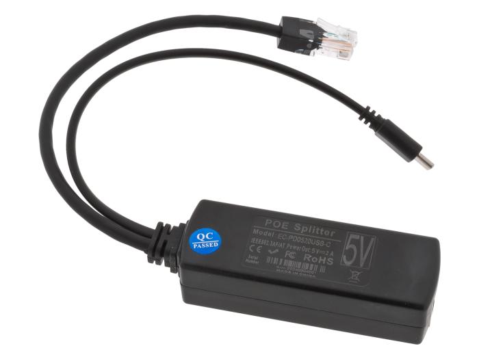 PoE Splitter 5V/2A till USB-C @ electrokit (2 av 2)