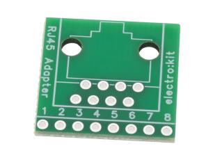 Adapterkort RJ45 / 8P8 @ electrokit