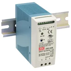 13.8V 60W power supply and UPS for GEL/AGM lead-acid DIN rail @ electrokit