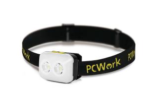 Headlamp 2x LED 380lm rechargeable USB-C @ electrokit