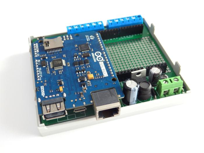 Inbyggnadslåda för Arduino UNO - DIN-skena @ electrokit (8 of 9)