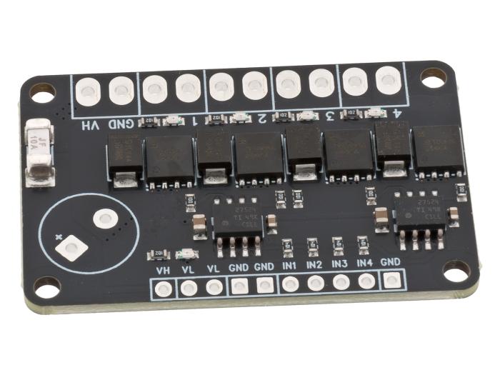 MOSFET Drivkort 4-kan 50V 10A @ electrokit (3 av 8)
