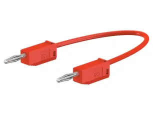 Testsladd bananplugg 2mm 300mm röd @ electrokit