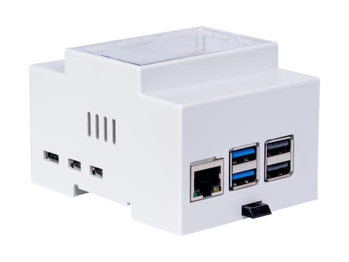 Inbyggnadslåda för Raspberry Pi 5 - DIN-skena @ electrokit (1 av 3)