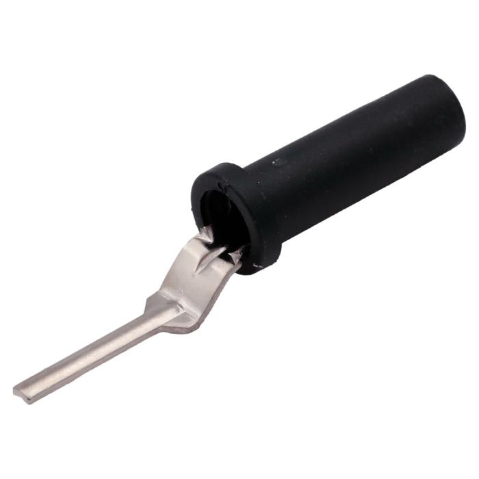 Banana jack 4mm to terminal block black @ electrokit (1 of 1)