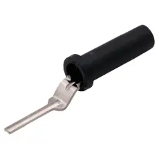 Bananjack 4mm hona till terminal svart @ electrokit