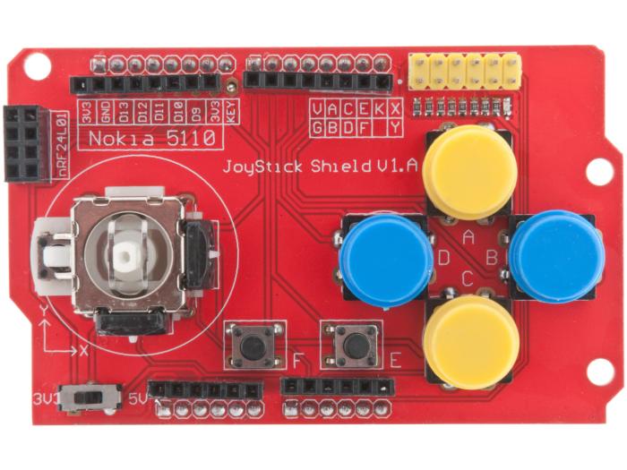 Joystick Shield (monterad) @ electrokit (2 av 3)