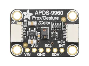 Ljus- RGB- och rörelsesensor APDS9960 monterad på kort @ electrokit