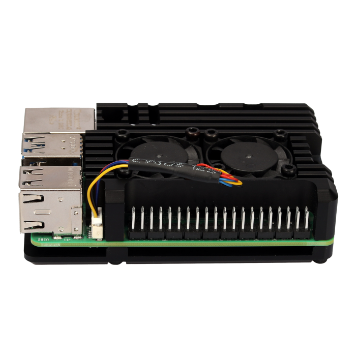 Kylflänslåda för Raspberry Pi 5 med fläkt @ electrokit (3 av 5)