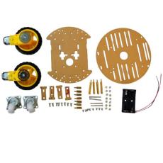 Robot base with 3 wheels and 2 motors @ electrokit
