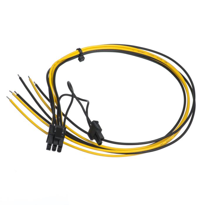 Cable PCIe 6+2-pin to open-end 0.45m @ electrokit (2 of 2)