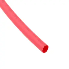 Krympslang 6.4mm /m röd @ electrokit