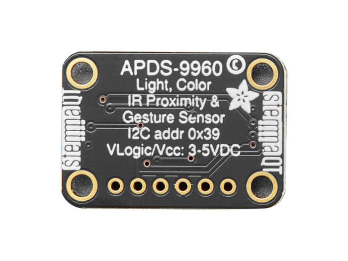 Ljus- RGB- och rörelsesensor APDS9960 monterad på kort @ electrokit (2 av 6)