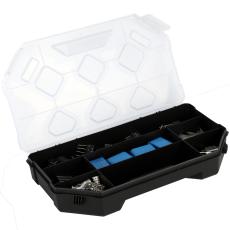 Assortment Box black/clear 243x142x40mm @ electrokit
