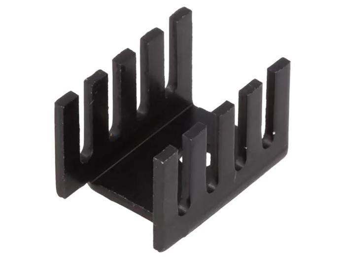 Heatsink TO-220 19x13x13mm 27K/W black @ electrokit (1 of 1)