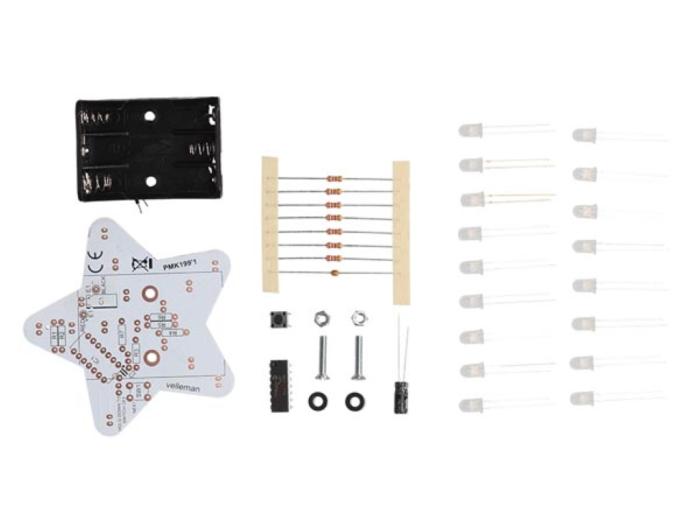 Blinkande vit LED-stjärna med effekter @ electrokit (5 av 5)