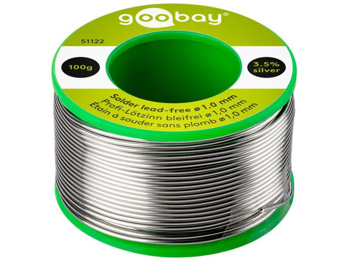 Lödtenn Sn/Cu/Ag 1.0mm 100g blyfritt @ electrokit (1 av 1)