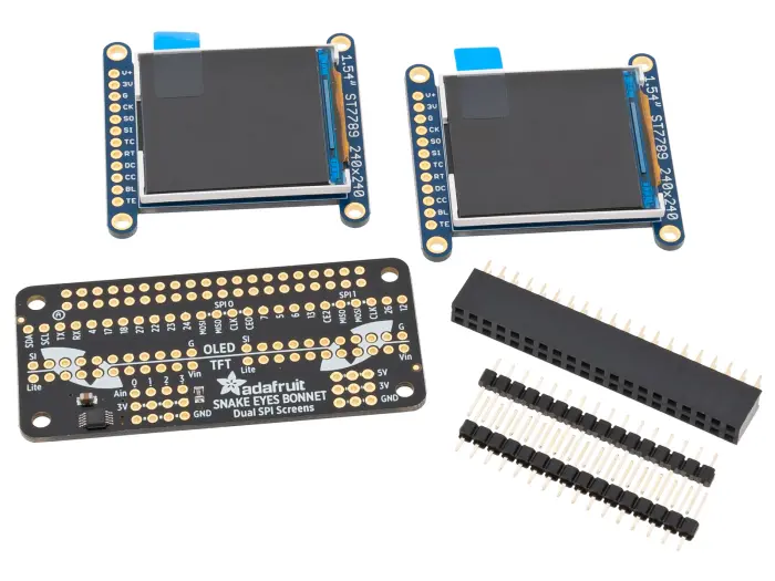 Adafruit Animated Eyes Bonnet (exkl. Raspberry Pi) @ electrokit (1 av 4)