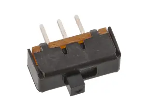 Skjutomkopplare 1-pol on-on PCB 2.54mm @ electrokit