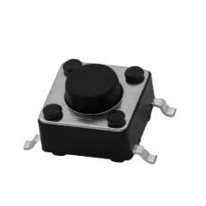 Taktil omkopplare SMD 6x6x4.3mm svart @ electrokit