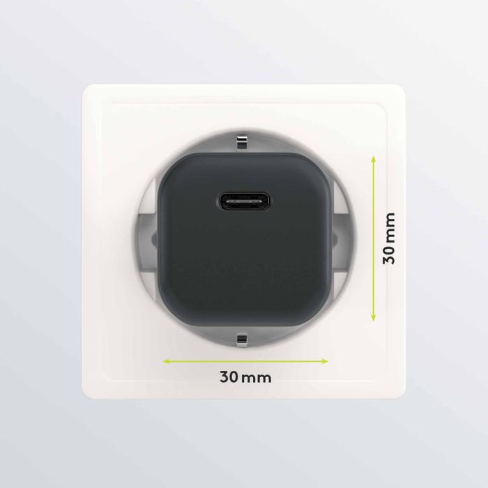 USB-C PD GaN laddare 30W black @ electrokit (2 av 3)
