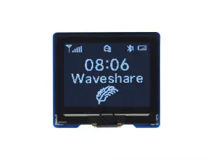 LCD OLED 1.32" 128x96 gråskala SPI/I2C @ electrokit