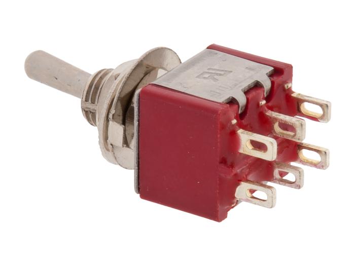 Toggle switch 2-p on-(on) solder lugs @ electrokit (2 of 2)
