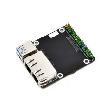 Dual Gigabit Ethernet adapter f&ouml;r Compute Module 5 @ electrokit