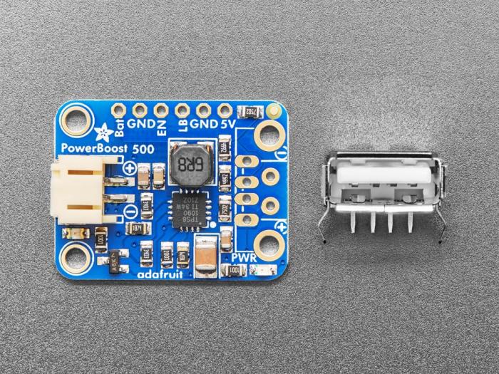 PowerBoost laddare 1.8V / 5V USB @ 500mA @ electrokit (3 av 6)